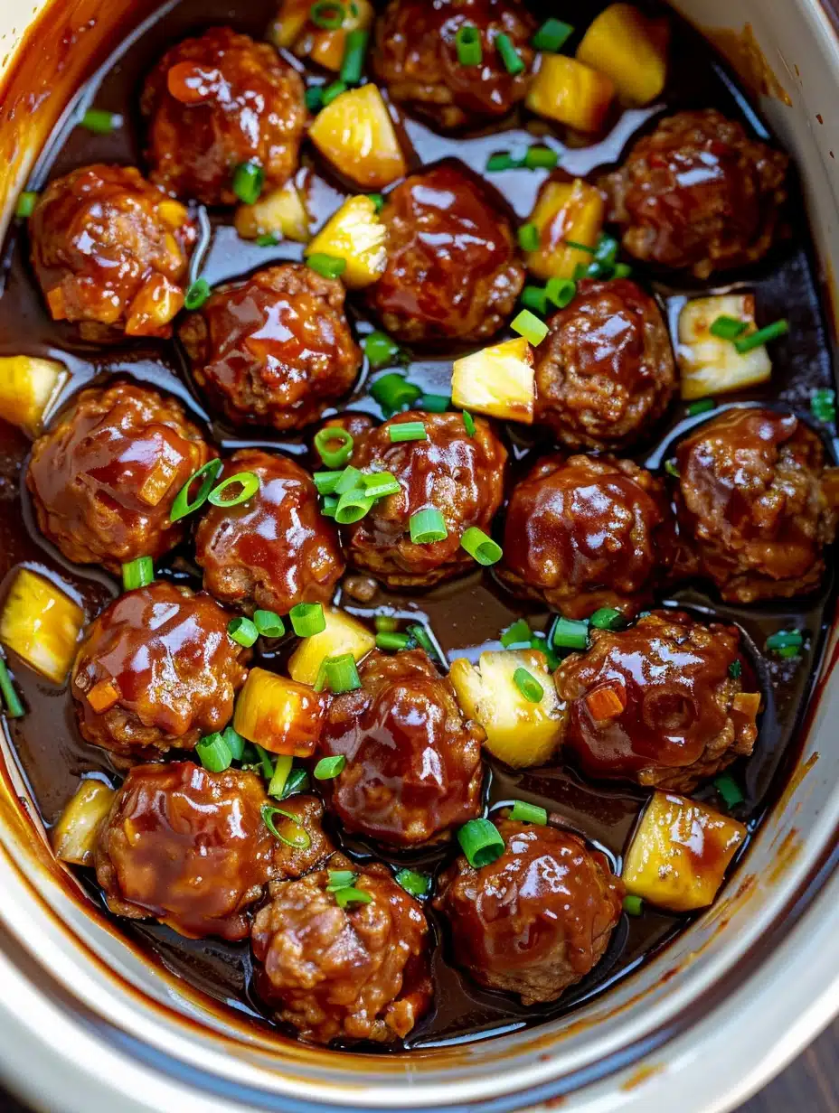 How to Make Crockpot Hawaiian Meatballs